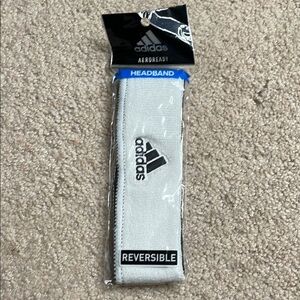 Adidas Reversible Headband in White/Black